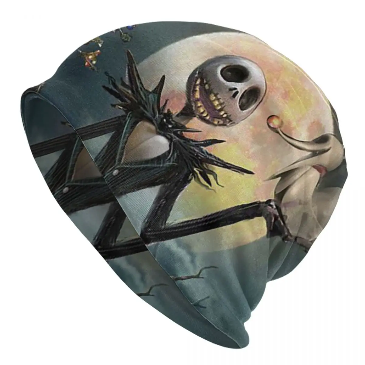 

Шапка-бини для мужчин и женщин, вязаная теплая шапка с рисунком скелета, Джека, черепа, для Хэллоуина, зима-осень