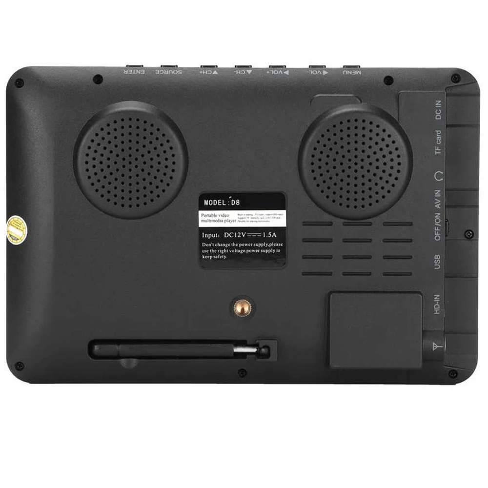 LEADSTAR перезаряжаемый 8-дюймовый цифровой мини-Телевизор портативный Телевизор с