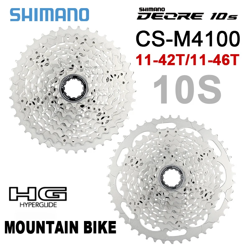 

SHIMANO DEORE CS-M4100/M5100/M6100 SLX-M7100 XT-M8100 Cassette 10 11 12 Speed 11-42/46/51T 10-51T Freewheel For Mtb Bike Parts