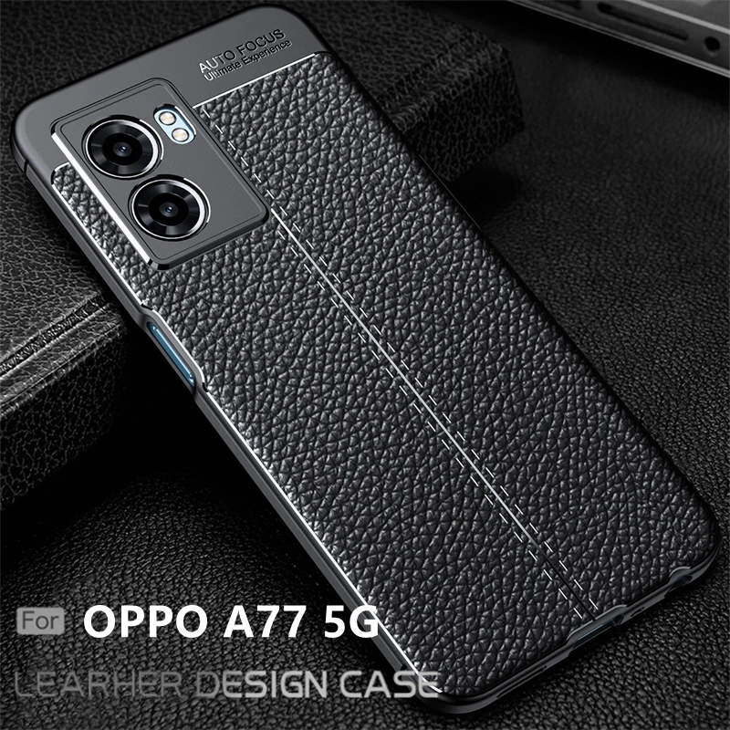 

For Cover OPPO A77 5G Case For OPPO A77 5G Capas Shockproof Phone Bumper New Back Soft TPU Leather For Fundas OPPO A 77 A77 5G