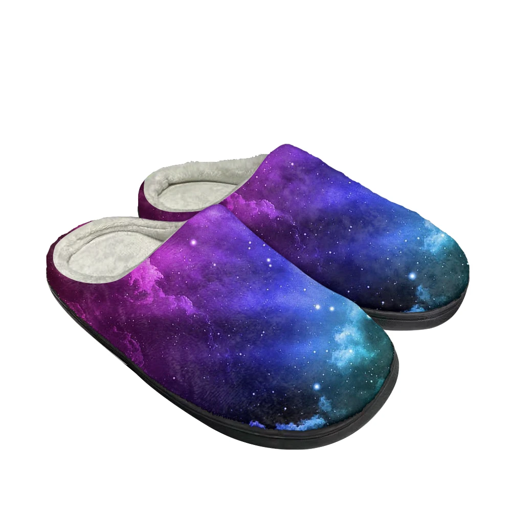 

Hot Cool Galaxy Home Cotton Custom Slippers Mens Womens Latest Sandals Bedroom Plush Indoor Keep Warm Shoes Thermal Slipper
