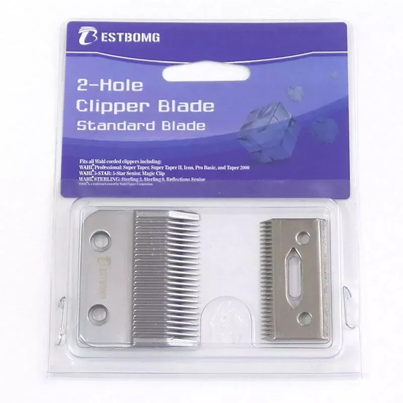 

NEW2023 2-Hole Clipper Blade Compatible with for Wahl 5 star Senior,Super Taper,Icon,Pro Basic,Taper 2000,Sterling 3/9