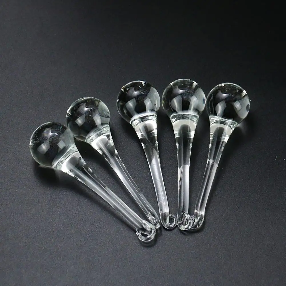 

1PC Clear Drop-shaped Crystal Prism Chandelier Polygonal Prism Suncatcher DIY Wedding Ceiling Pendant Tassel Light Accessory80mm