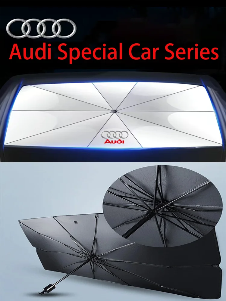 Специальный солнцезащитный козырек для автомобиля Audi, складное портативное удобное солнцезащитное и изоляционное стекло, подходит для всех автомобилей Audi
