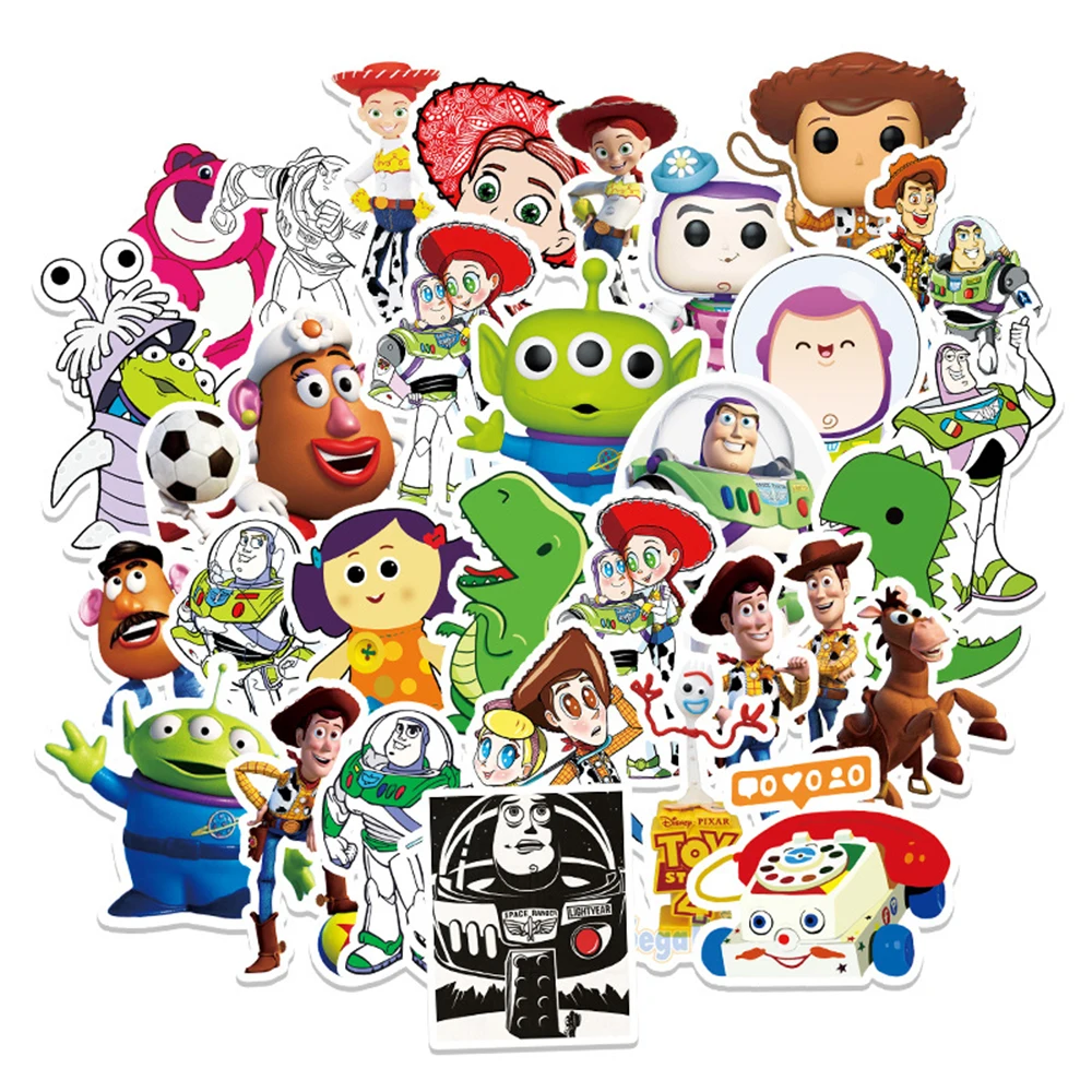 

10/30/50pcs Disney Cute Toy Story Cartoon Stickers Decoration DIY Laptop Suitcase Phone Notebook Car Graffiti Sticker Decals