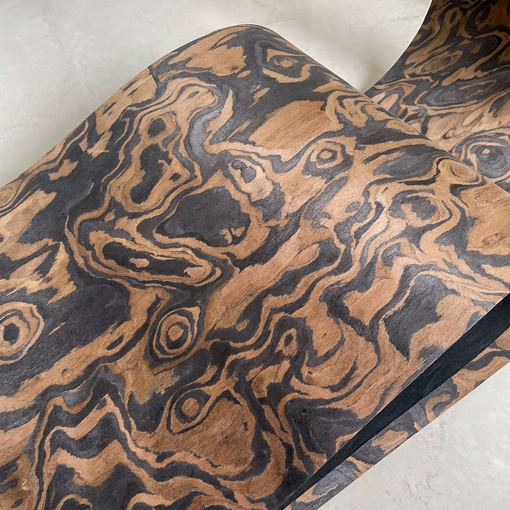 Тотем шаблон черный орех древесный шпон ручной работы DIY столярная мебель