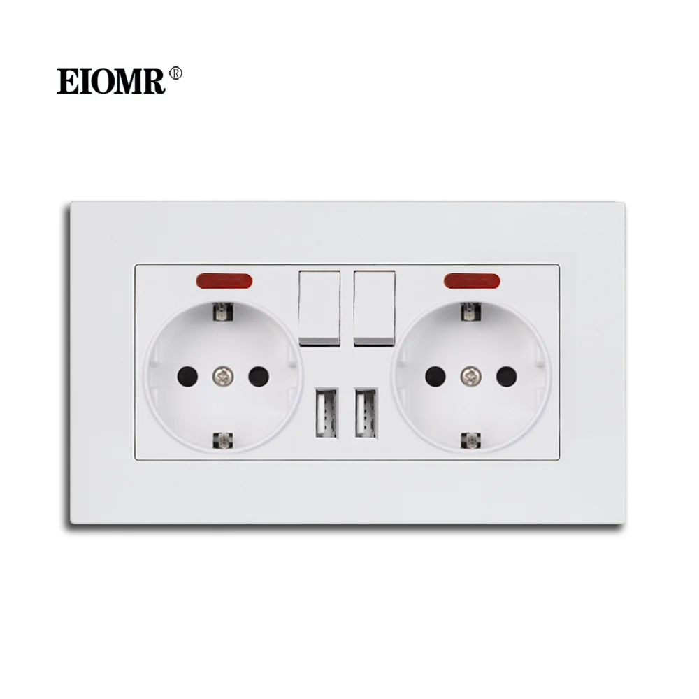 

EIOMR Розетка с USB портом
