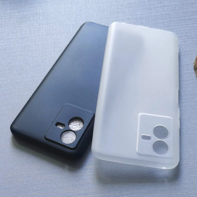 Матовый ТПУ чехол для VIVO Y73T 5G Черный Мягкий противоударный защитный камеры