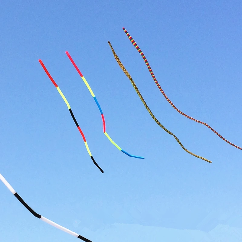 2021 New Long-tailed Kite 20m Colorful Streamers Can Be Used As Big Kite Accessories Christmas Gifts Outdoor Toys Soft Kite
