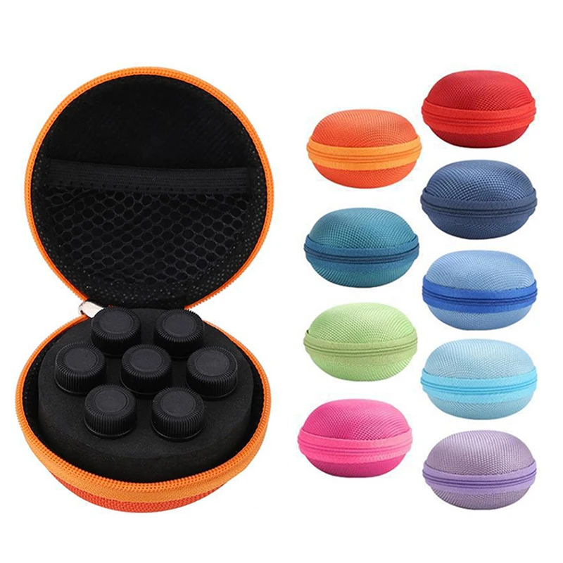 

Круглый чехол для эфирного масла, 7 ячеек, 1-2 мл