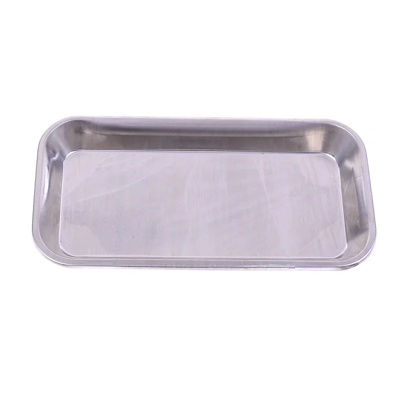 

1PC Stainless Steel Cosmetic Storage Tray Nail Art Equipment Plate Doctor Surgical Dental Tray False Nails Dish Tools