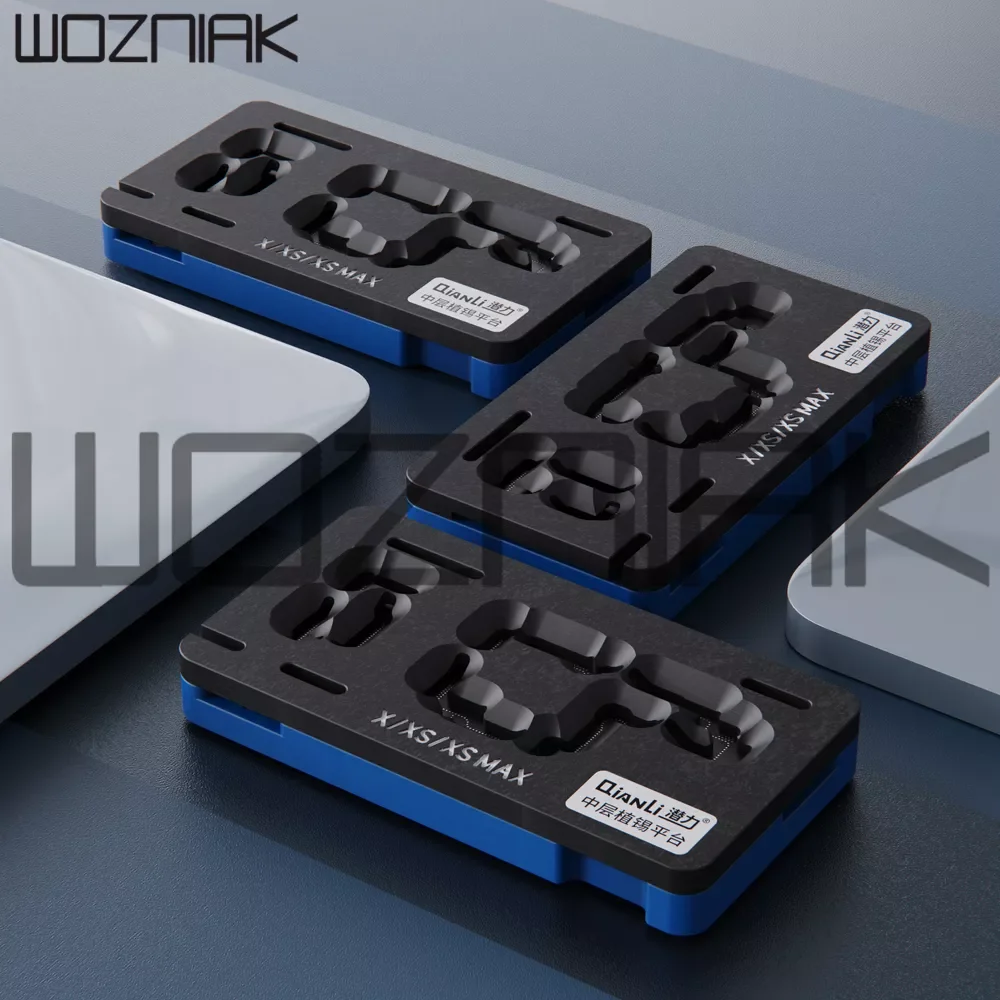 

Qianli For iPhone X/XS/XS MAX 11pro Middle Layer Motherboard Reballing Kit Tin Planting Template Soldering Platform With Stencil