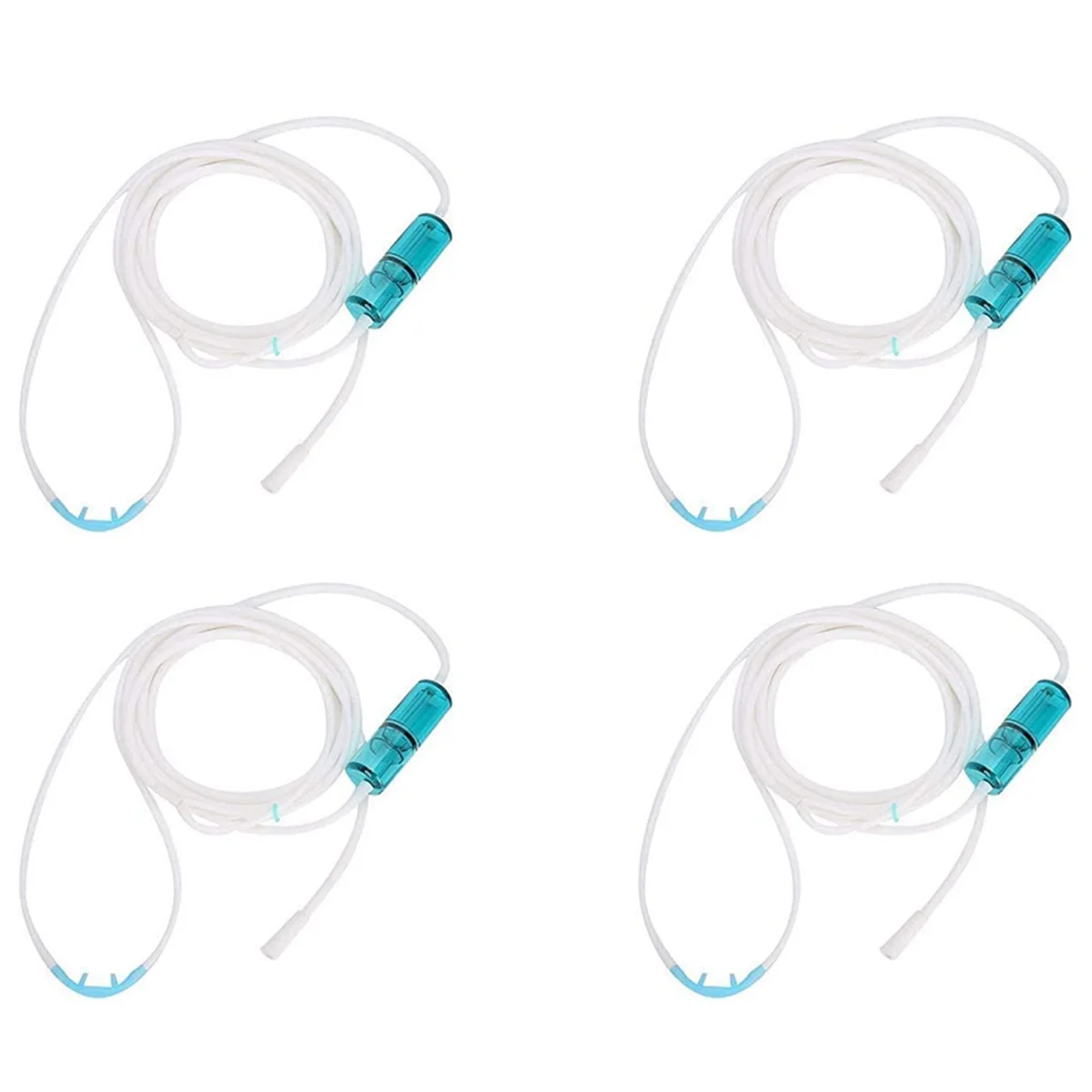 

4X Oxygen Tube, Made of Elastic Silicone Material, Nasal Oxygen Cannula,Not Easy To Deform And Crack, Easy To Use