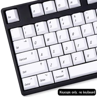 136 keysset white retro cherry profile english japanese pbt dye subbed keycaps for mx switch mechanical keyboard 61 64 68 104