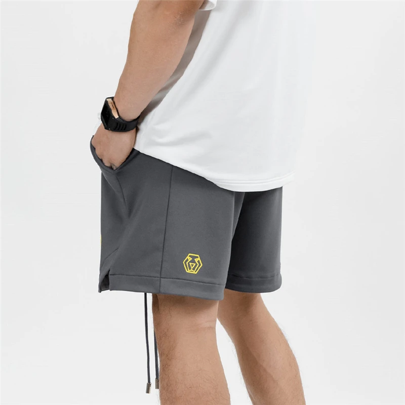 Шорты мужские для фитнеса и бодибилдинга брендовые дышащие быстросохнущие