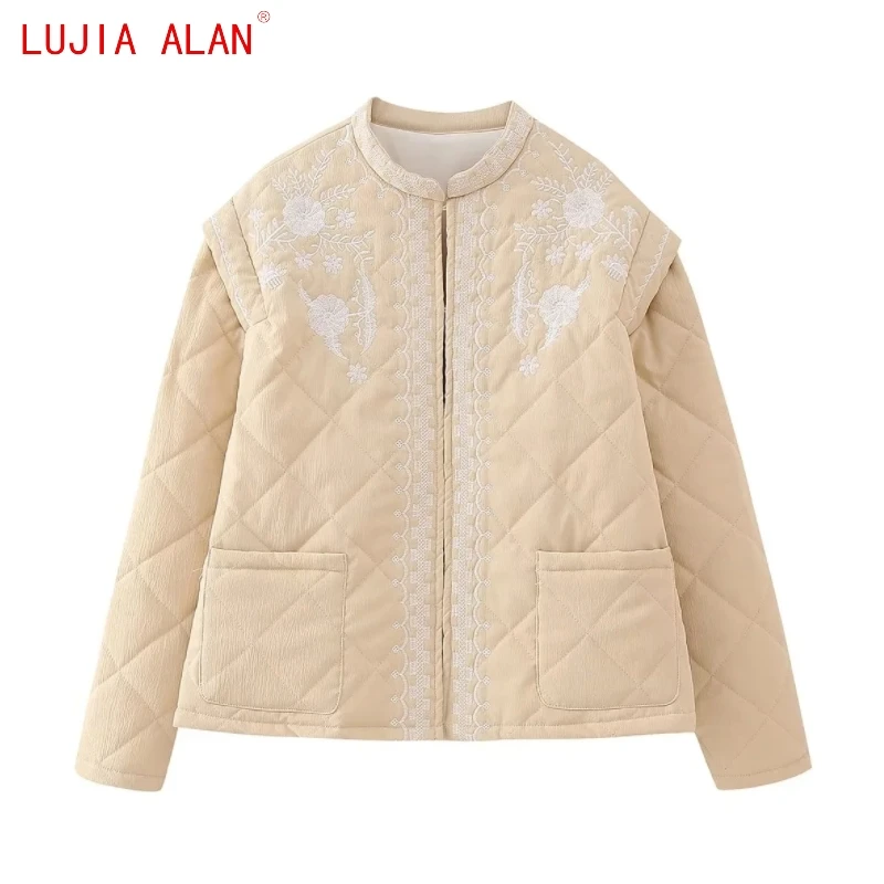 

Осеннее Новое Женское пальто с цветочным рисунком, женское повседневное женское пальто, лука Алана C2027