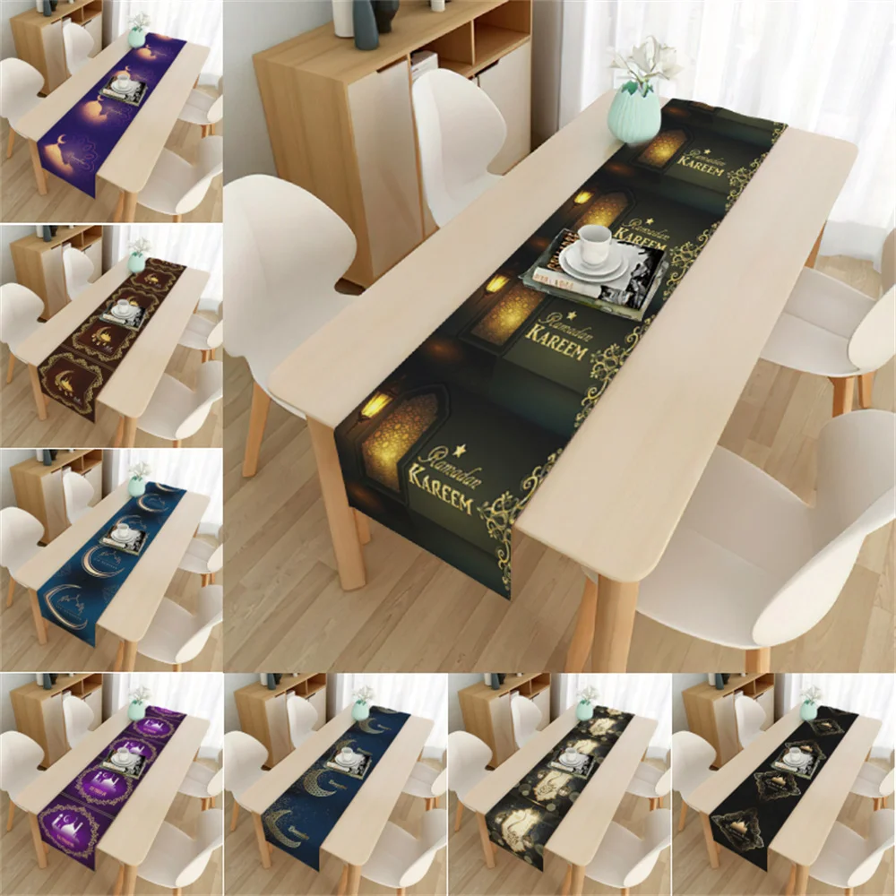 

For Home Tablecloth Table Cover Hot Eid Al Adha Eid Mubarak Tablecloth Waterproof Islamic Muslim Party Ramadan Decoration Newest