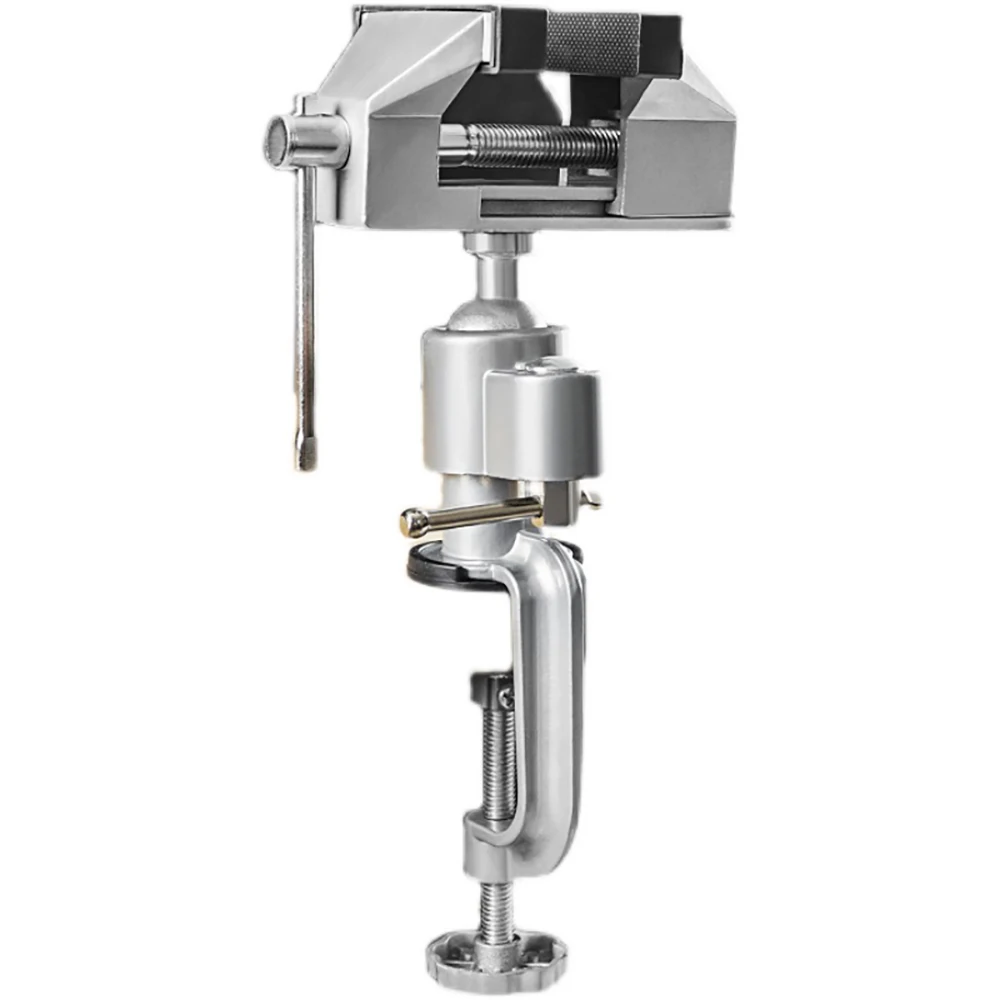 Universal Mini Vise 360 Degrees Rotating Clamp-On Bench Vise