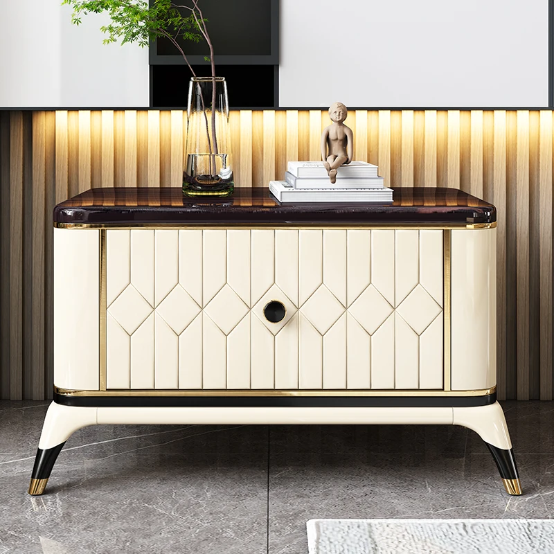 

Mobile Makeup Nightstands Living Room Luxury Narrow Coffee Tables Cabinets Auxiliary Mute Comodino Nordico Nordic Decoration
