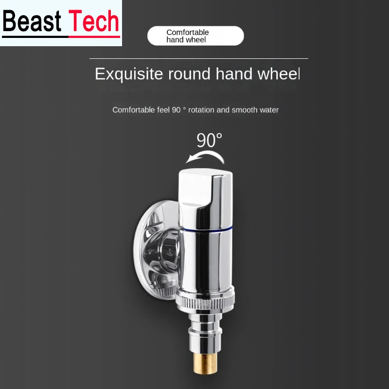 

Copper washing machine faucet automatic water stop valve snap type water nozzle joint roller dedicated 1/2 3/4 inch universal