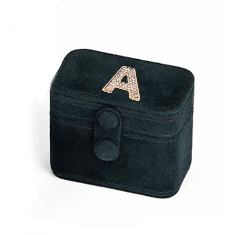 Jewelry Organizer Display Travel Jewelry Velvet Case Boxes Travel Portable Jewelry Box Leather Storage Organizer Earring Holder