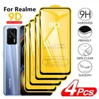 Закаленное стекло 9D для Realme GT 5G Neo 6 7 8 Pro, Защита экрана для Realme C3 X2 Pro XT Narzo 30 Neo 2 C21 8i, 1-4 шт.