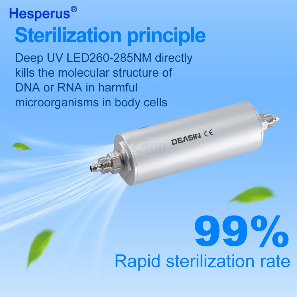 AC24V Den tal Deep UVC перелив физическая стерилизация дезинфектор воздуха для стульев