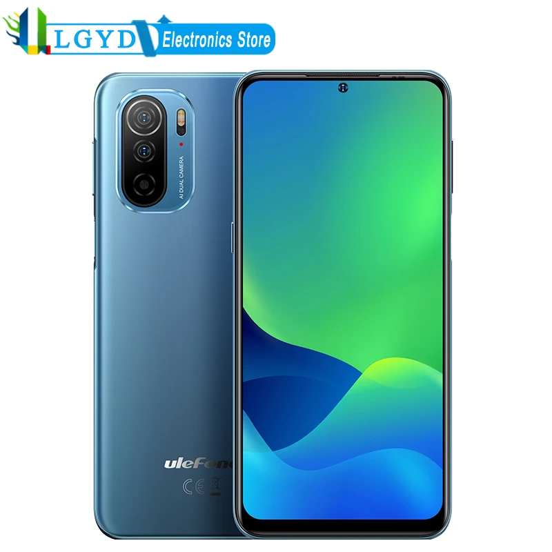 Ulefone Note 13P Dual SIM 4G Phone 4GB RAM+64GB ROM Android 11 MTK Helio G35 Octa Core Face ID & Fingerprint Identification NFC