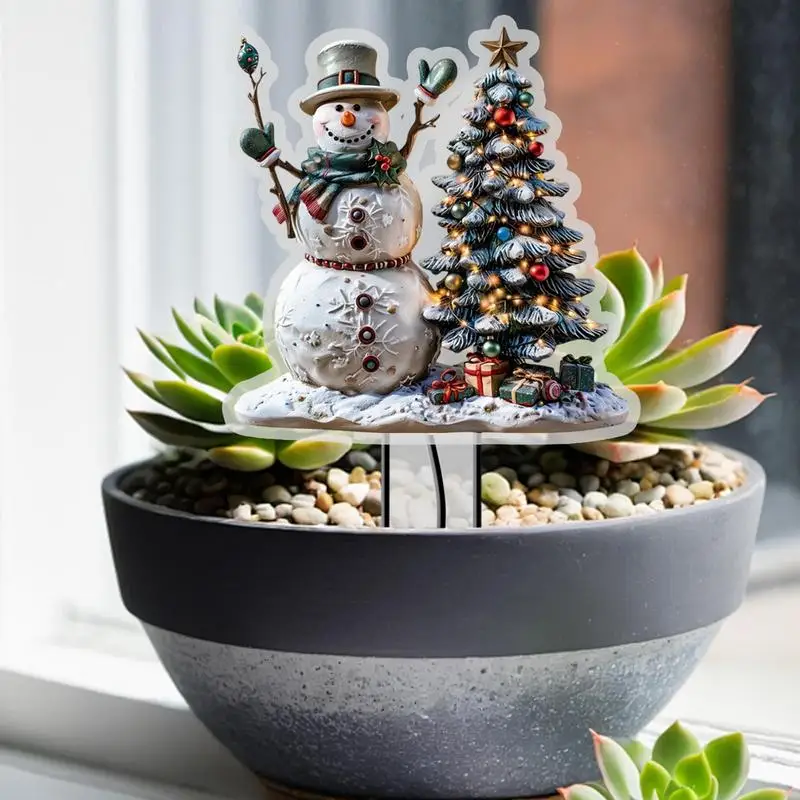 Рождественский снеговик уличный рождественский столб с плоским двором