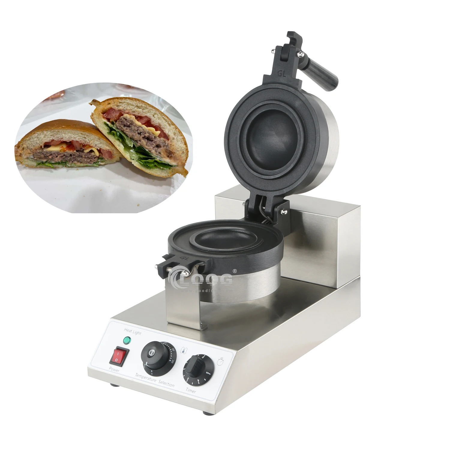 Купи Hot Sales Electric Gelato Panini Press Machine UFO Hamburger Maker Commercial New UFO Burger Maker Machine за 17,249 рублей в магазине AliExpress