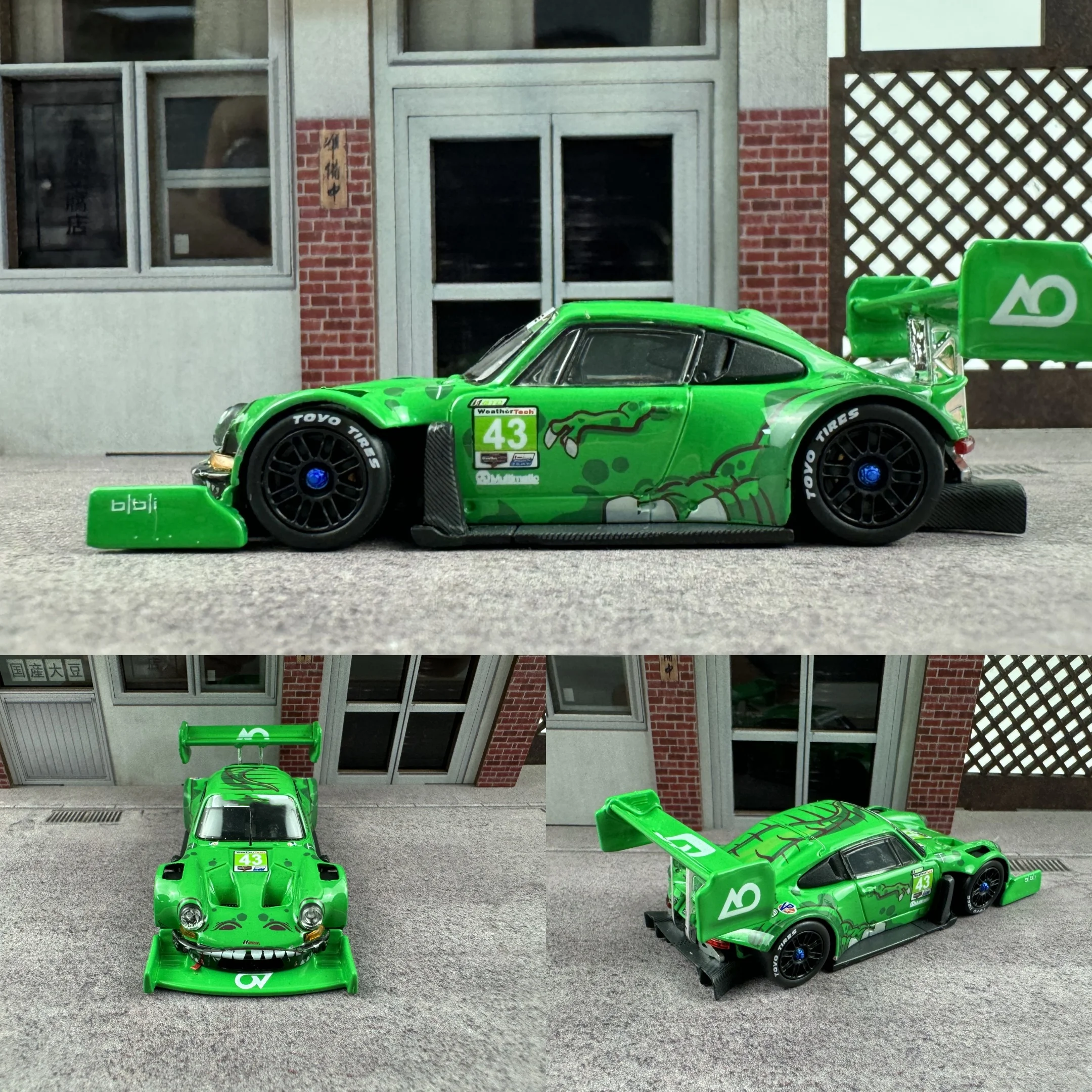 Новинка в наличии топ модели 1:64 911 SVRSR Hoonipigasus модель автомобиля под давлением