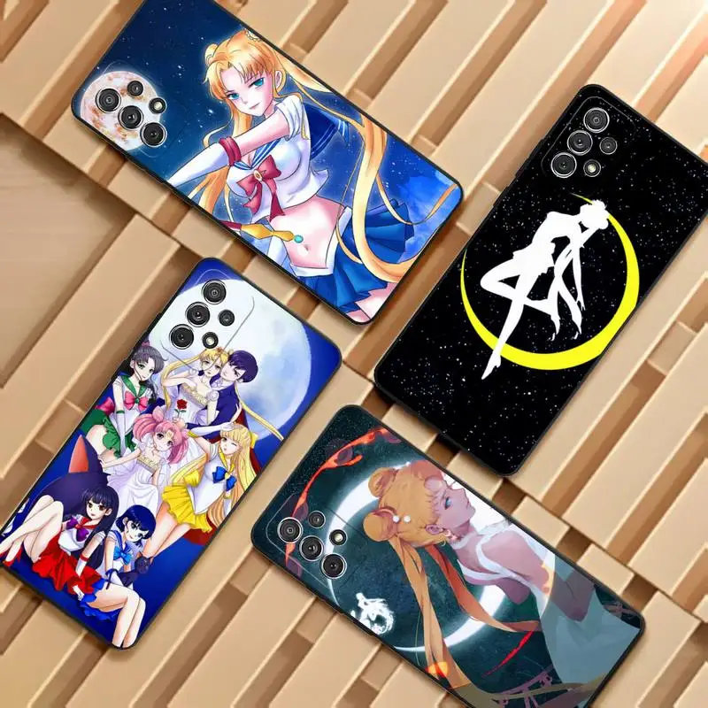 

Cartoon Sailor Moon Phone Case for Samsung S5 S6 S6edge Plus S22 Ultra Plus 5g M10 M11 M20 M21 M30 M31 M51 S Prime Shell Cover