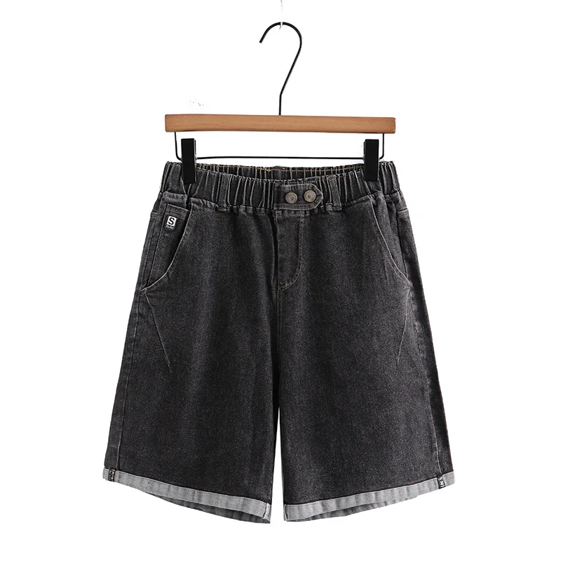 

Plus Size Women Vintage Washed Denim Shorts Fashion Bottoms Loose Hot Pants Oversized Curve Clothes Summer 2023 T74-897