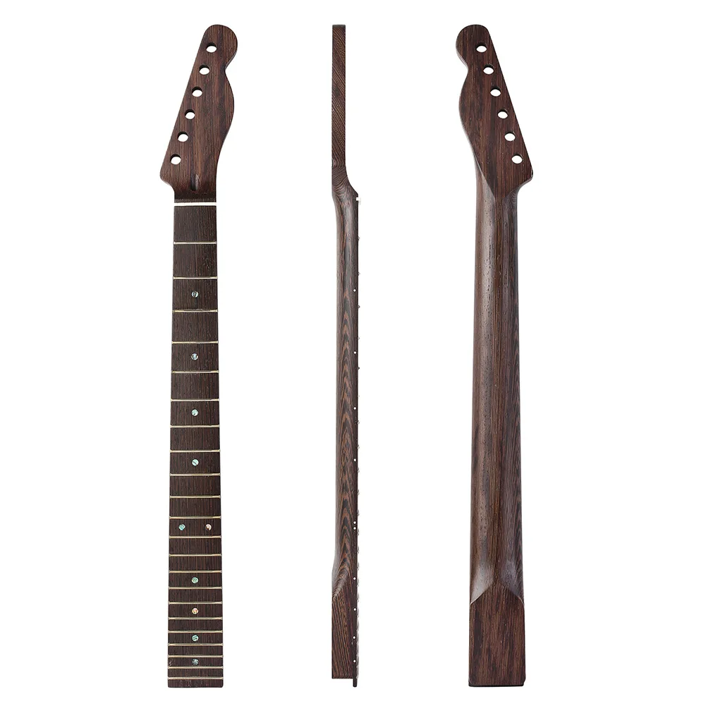

1PCS Wenge Wood Handle Electric Guitar Neck Color Shell Sound Point Matte 22 Frets With Bone Nut For TL Electric Guitar Right