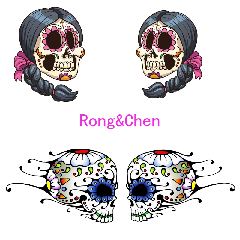

Personality Car Stickers Mexican Sticker Sugar Skull Laptop Luggage for Helmet Car Motorcycle Racing PVC Waterproof Decals
