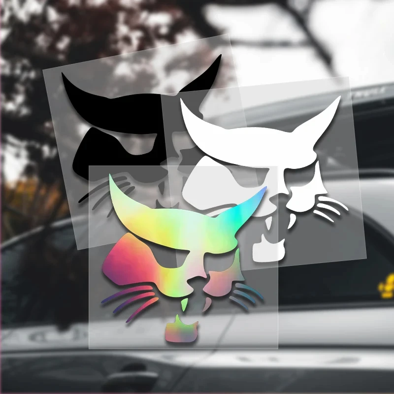 Для Bobcat голова силуэт автомобиля наклейка водостойкий солнцезащитный крем виниловая наклейка мотоцикл лобовое стекло декор украшение