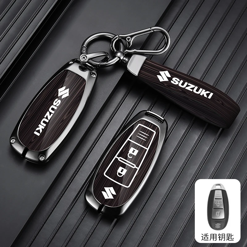 Фото Автомобильный чехол для ключа с дистанционным управлением для Suzuki Vitara Swift Ignis Kizashi SX4 Baleno Ertiga Samurai S-Cross, автомобильные аксессуары без ключа №3