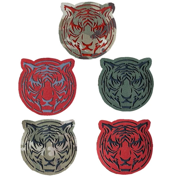 

Infrared IR Reflective Patch Animal Tiger Tactical Military Chevron Patches Strip Appliqued Emblem Badges for Clothing Backpack