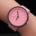 2019 г., новая мода, пластина с рисунком, цифровые черные кожаные часы с пряжкой с язычком, простые и универсальные часы