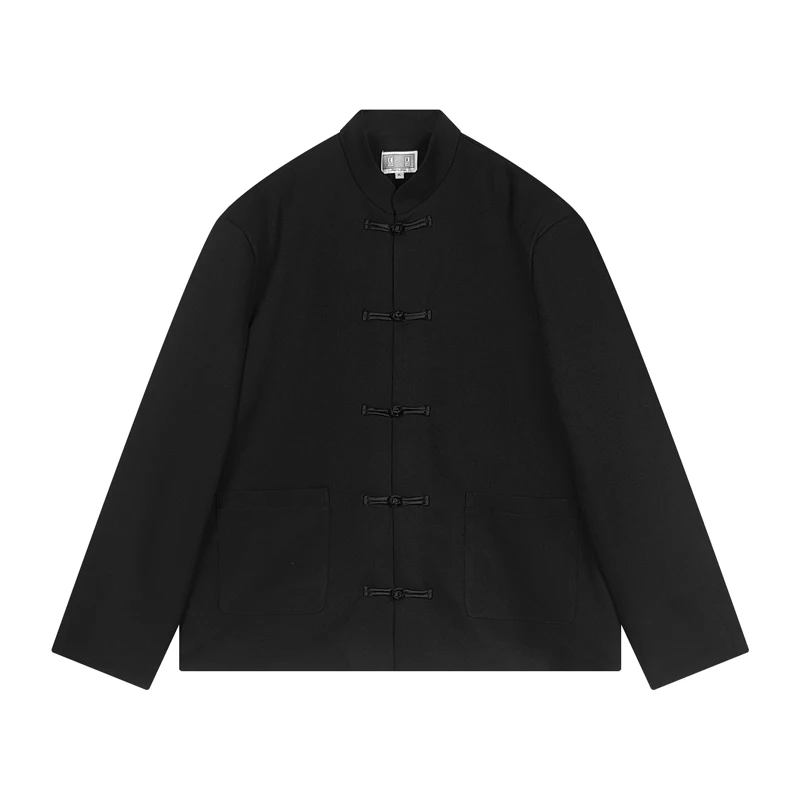 Черная повседневная куртка CAVEMPT античный темпераментный дизайн куртки с пряжкой