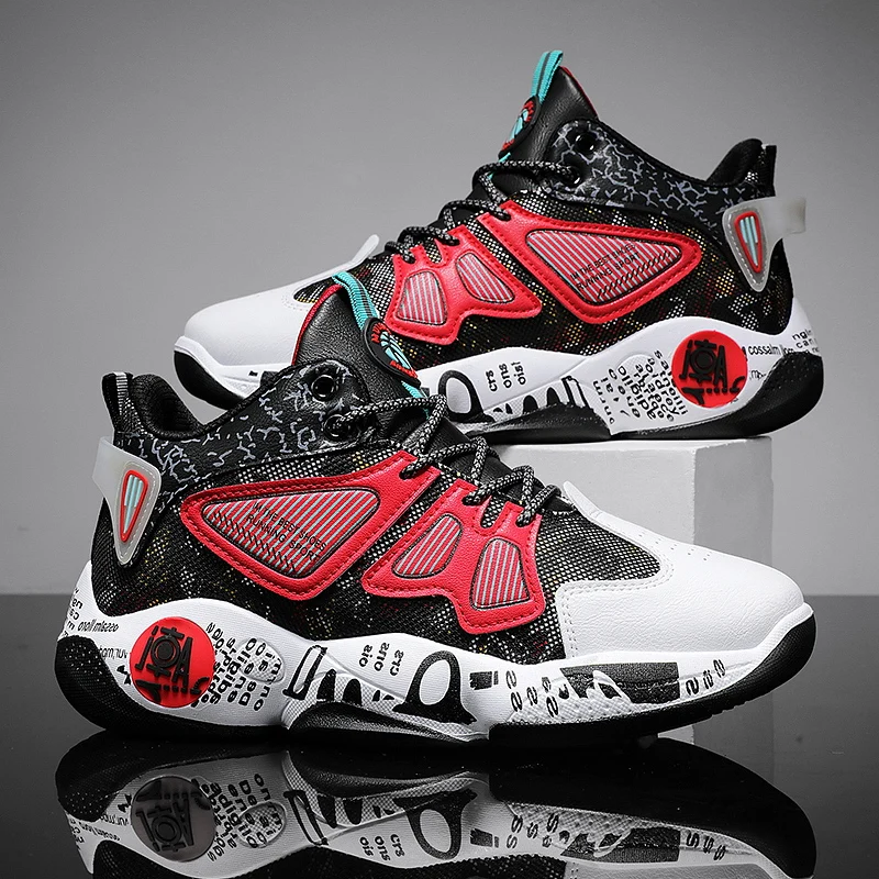 

New Cool Male Basketball Sneakers Outdoor Sport Trainers Men Brand Designer Basketball Shoe Man Anti-Slippery Training Shoes Boy