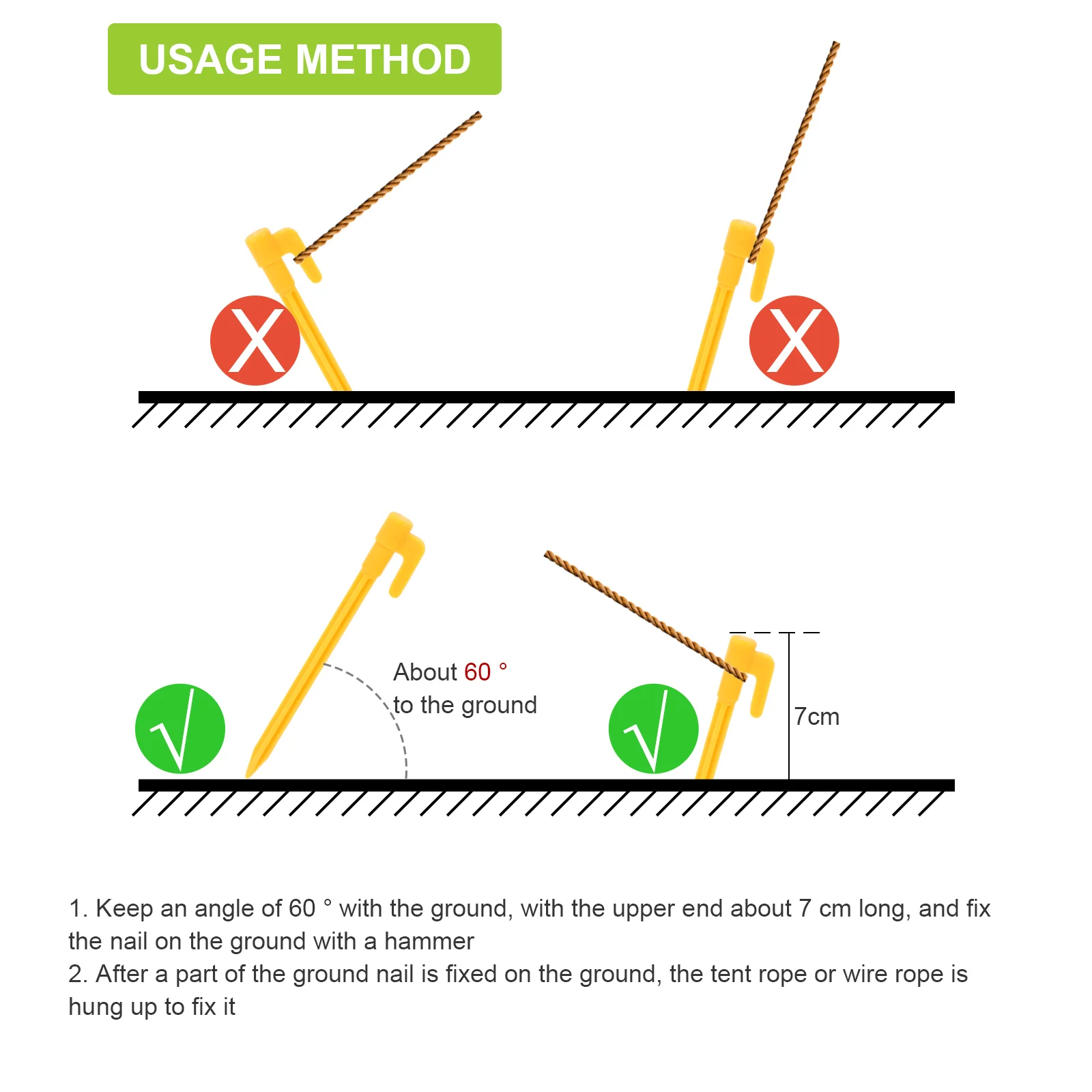 50 шт. уличная палатка надувная для кемпинга пластиковые гвозди аксессуары