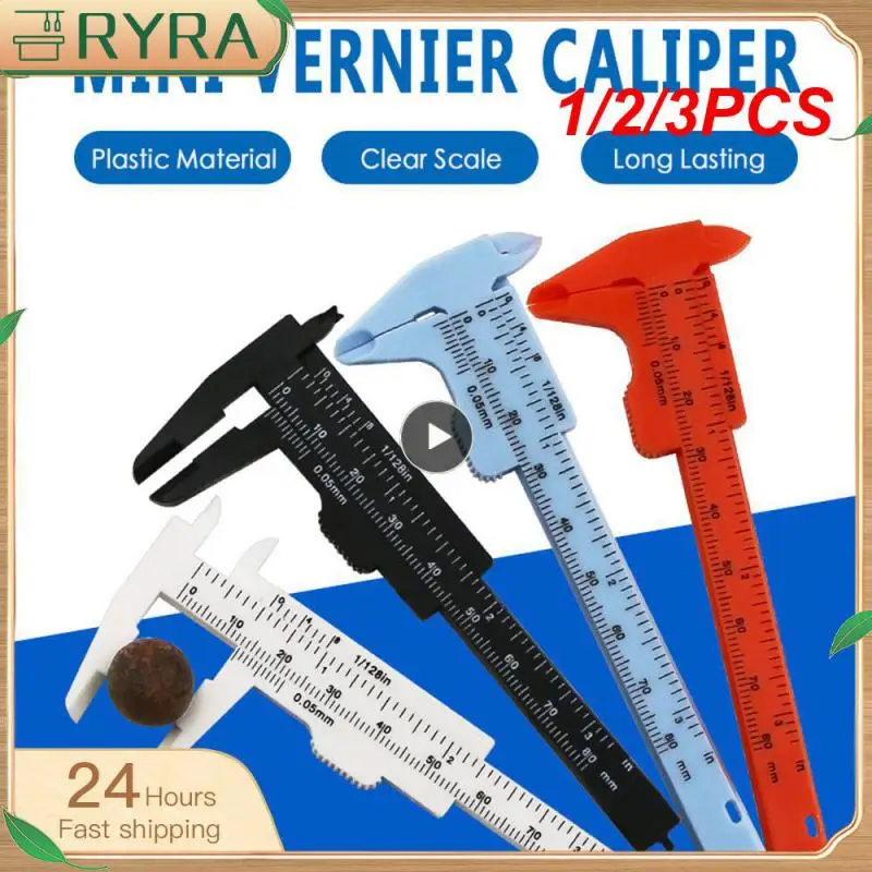 

1/2/3PCS Calibrador de plástico Vernier, calibrador de pantalla digital, mini calibrador de reproducción de texto, herramienta