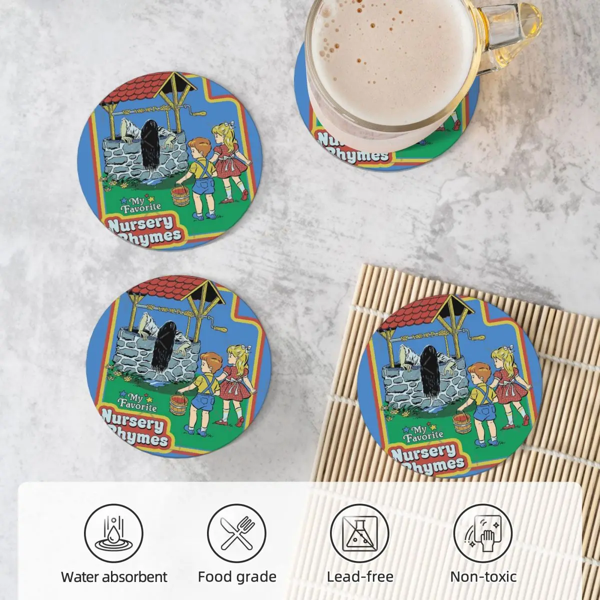 Керамические подставки Мои любимые детские ромашки (4 шт.)