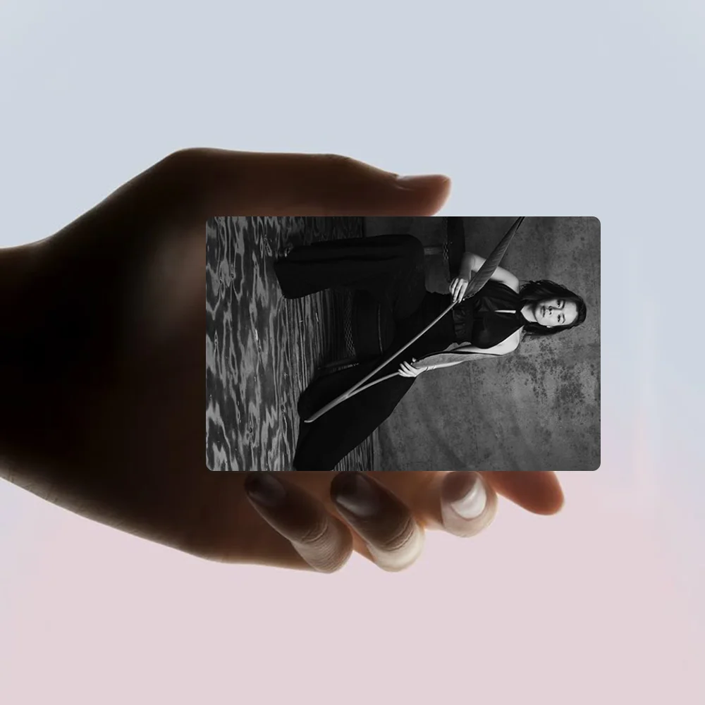 Певица M-Mitski наклейки мультфильм кредитная карта Visa дебет банка зарядная автобус