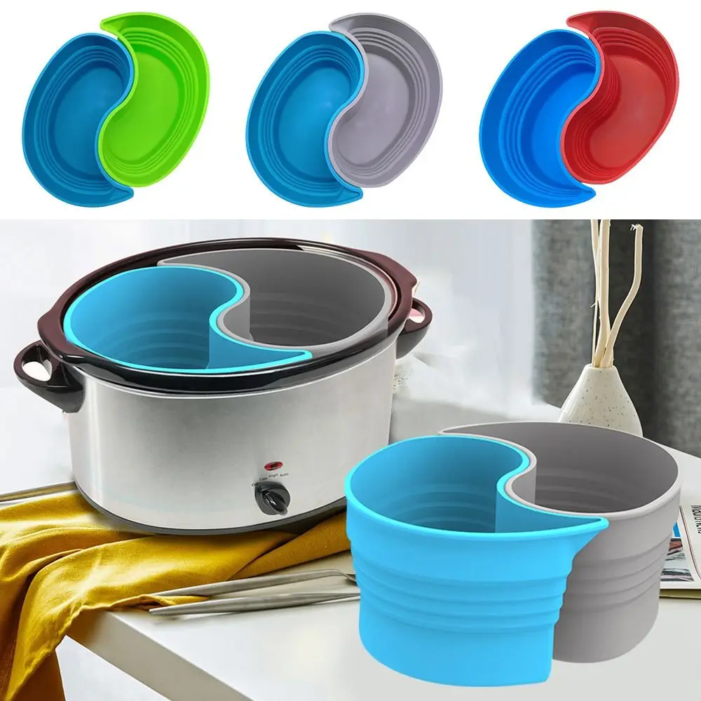 Reusable Silicone Easy Washing Kitchen Supplies Baking Basket Slow Cooker Separator Liner Pad Slow Cooker Liner