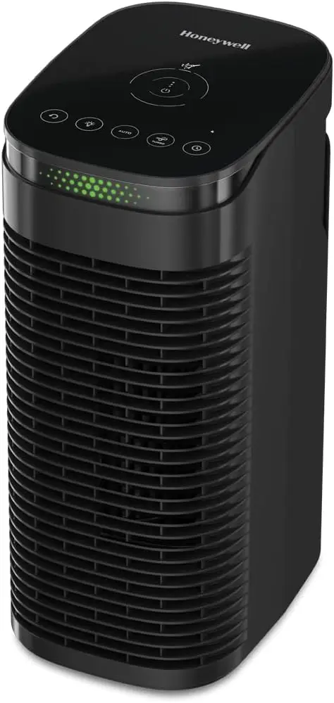 

HEPA Air Purifier with Air Quality Indicator and Auto Mode, Allergen Reducer for Medium Rooms (100 sq ft), Black - Wildfire/Smok