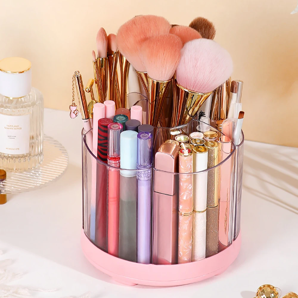 Держатель для ручек прозрачный съемный вращающийся на 360 °