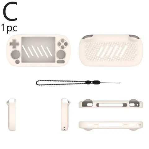 Для ANBERNIC RG40XX H большой экран ретро портативная игровая консоль силиконовый защитный чехол сплошной цвет