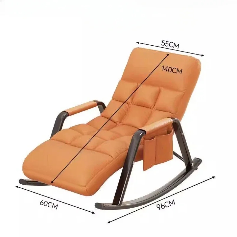 Скандинавское комфортное кресло с откидной спинкой дизайнерское для балкона